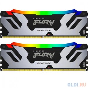 Оперативная память для компьютера Kingston Fury Renegade RGB DIMM 64Gb DDR5 6400 MHz KF564C32RSAK2-64