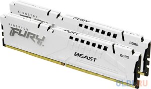 Оперативная память для компьютера Kingston Fury Renegade White DIMM 32Gb DDR5 5600 MHz KF556C40BWK2-32