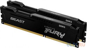 Оперативная память для компьютера Kingston FURY Beast Black DIMM 16Gb DDR3 1600 MHz KF316C10BBK2/16