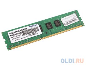 Оперативная память для компьютера Patriot Signature DIMM 8Gb DDR3 1333 MHz PSD38G13332