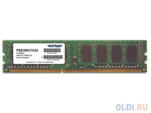 Оперативная память для компьютера Patriot Signature DIMM 8Gb DDR3 1333 MHz PSD38G13332