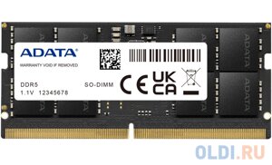 Оперативная память для ноутбука ADATA AD5s48008G-S SO-DIMM 8gb DDR5 4800 mhz AD5s48008G-S