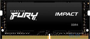 Оперативная память для ноутбука Kingston FURY Impact SO-DIMM 16Gb DDR4 2666 MHz KF426S16IB/16