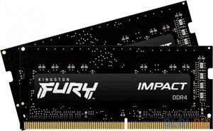 Оперативная память для ноутбука Kingston FURY Impact SO-DIMM 32Gb DDR4 2666 MHz KF426S15IB1K2/32
