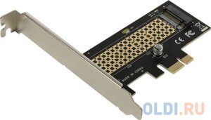 ORIENT C302E, Переходник PCI-Ex1-M. 2 M-key NVMe SSD, тип 2230/2242/2260/2280, 2 планки крепления в комплекте (31152)