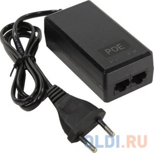 Orient SAP-C48POE, poe инжектор питания 24 вт, AC 100-240V/ DC 48V, 0.5A, вход: RJ45 LAN 10/100, выход: RJ45 poe тип B (4/5+7/8-совместим с оборуд