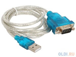 ORIENT USS-112, кабель-адаптер USB Am to RS232 DB9M (WCH CH340, поддержка Win 8. x/10), 1.2м, крепеж разъема - гайки