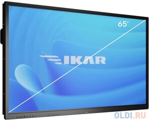 Панель ikar 65 ип 65-214-410 черный IPS LED 8ms 16:9 DVI HDMI M/M матовая 1200:1 400cd 178гр/178гр 3840x2160 VGA DP UHD USB 51кг (RUS)