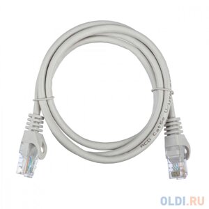 Патч-корд ACD-LPU5e-10A [ACD-LPU5e-10A] cat5e UTP 24AWG 4pair, 7/0.18мм CCA серый,1.0м,741401)