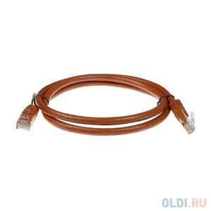 Патч-корд ACD-LPU6z-10N [ACD-LPU6z-10N] cat6 UTP 26AWG 4pair, CU, LSZH, коричневый, 1м