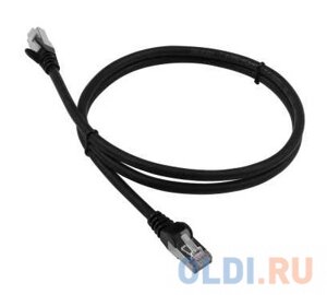 Патч-корд Lanmaster LAN-PC45/S6A-1.0-BK FTP вилка RJ-45-вилка RJ-45 кат. 6А 1м чёрный LSZH (уп. 1шт)