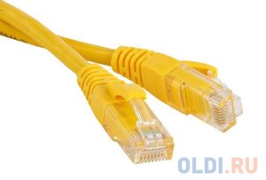 Патч-корд RJ45 - RJ45, 4 пары, UTP, категория 5е, 1.5 м, желтый, LSZH, lanmaster