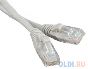 Патч-корд RJ45 - RJ45, 4 пары, UTP, категория 5е, 10 м, серый, LSZH, lanmaster