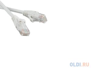 Патч-корд UTP 5E категории 0.5м hyperline PC-LPM-UTP-RJ45-RJ45-C5e-0.5M-LSZH-WH белый