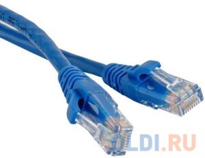 Патч-корд UTP 6 категории 1м hyperline PC-LPM-UTP-RJ45-RJ45-C6-1M-LSZH-BL синий