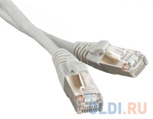 Патч-корд UTP 6 категории 2м hyperline PC-LPM-UTP-RJ45-RJ45-C6-2M-LSZH-GY серый