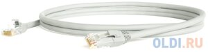 Патч-корд UTP 6 категории 3м hyperline PC-LPM-UTP-RJ45-RJ45-C6-3M-LSZH-GY серый