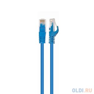 Патч-корд UTP Cablexpert PP6U-0.5M/B кат. 6, 0.5м, литой, многожильный (синий)