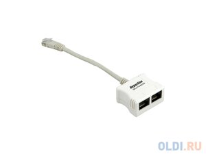 Переходник-разветвитель hyperline SPL-YT4-E2-E2 RJ-45 4pr. T568A/T568B 2x2pr. 10BASE-T