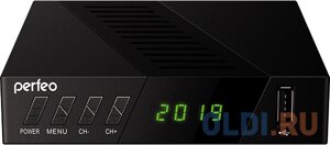 Perfeo DVB-T2/C приставка stream-2 для цифр. TV, wi-fi, IPTV, HDMI, 2 USB, dolbydigital, пульт ду