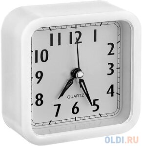 Perfeo Quartz часы-будильник PF-TC-019, квадратные 10*10 см, белые