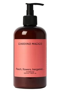 Питательный кондиционер для волос Peach, flowers, bergamot,500ml) Giardino Magico