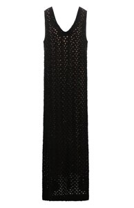 Платье из хлопка и льна Brunello Cucinelli