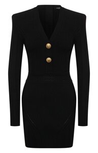 Платье из вискозы Balmain