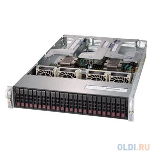 Платформа системного блока SuperMicro SYS-2029U-E1CR4-FT019 2U, 2xLGA3647 (up to 205W), iC621 (X121PU), 24xDDR4, up to 24x2.5 SAS/SATA (with expander)