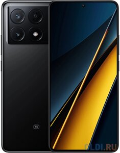 POCO X6 pro 5G black (2311DRK48G), 16,9 cm (6.67) 20:9 2712 x 1220, 1x3.35 ггц cortex-A715 + 3x3.2 ггц cortex-A715 + 4x2.2 ггц cortex-A510, 8 co