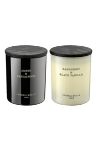 Подарочный сет свечей IV Raspberry & Black Vanilla / Amber & Sandalwood (2x230g) Cereria Molla 1899