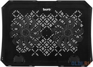 Подставка для ноутбука Buro BU-LCP150-B212 15335x265x22мм 74.35дБ 1xUSB 2x 140ммFAN 480г металлическая сетка/пластик черный