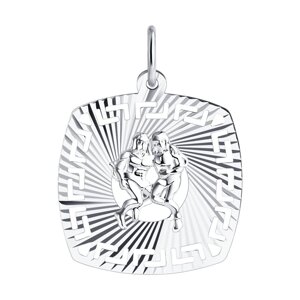 Подвеска «Знак зодиака Близнецы» SOKOLOV из серебра