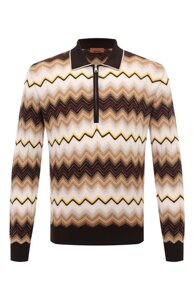 Поло из хлопка и шерсти Missoni