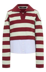 Поло из хлопка и вискозы Weekend Max Mara