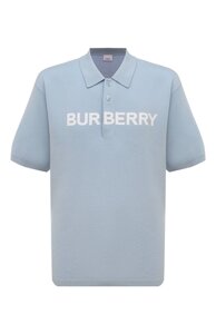 Поло из шерсти и хлопка Burberry