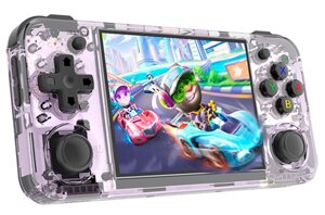 Портативная игровая консоль Anbernic Portable Game Console RG35XX H Purple Translucent