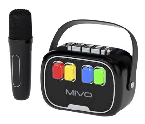 Портативная караоке-колонка с микрофоном Mivo M71 Black
