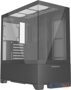 Powercase Vision Black V2, Tempered Glass, чёрный, ATX (CVBAV2-L0)