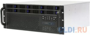 Procase ES408XS-SATA3-B-0 Корпус 4U Rack server case (8 SATA3/SAS 12Gb hotswap HDD), черный, без блока питания, глубина 400мм, MB 12x13