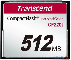 Промышленная карта памяти CompactFlash Transcend 220I, 512 Мб SLC, темп. режим от -40? до +85?