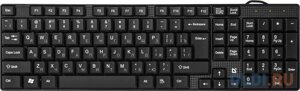 Проводная клавиатура DEFENDER Accent SB-720 RU, черный, компактная