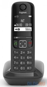 Р/Телефон Dect Gigaset AS690 DUO RUS черный (труб. в компл. 2шт) АОН