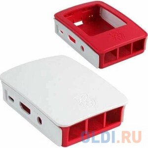 RA129 Корпус ACD Red+White ABS Plastic case for Raspberry Pi 3 B/B+аналог арт. 54201)(RASP1952) RA129 Корпус ACD Red+White ABS Plastic case for R