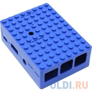 RA184 Корпус ACD Blue ABS Plastic Building Block case for Raspberry Pi 3 B (CBPIBLOX-BLU) (494354)