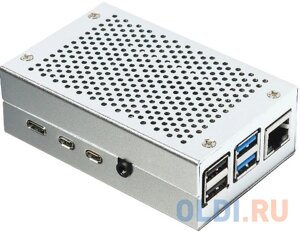 RA507 Корпус ACD Silver Fine Heat Dispersion Aluminium Alloy Case for Raspberry Pi 4B