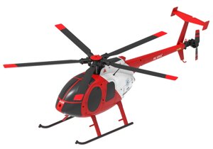 Радиоуправляемый вертолет RC ERA C189 MD500 Gyro Stabilized Helicopter Red/White