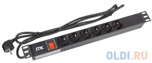 Распределитель питания ITK PH12-6D1-P PDU 6 розеток 2 м