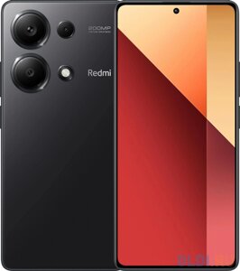 Redmi Note 13 Pro Midnight Black (23117RA68G), 16,9 cm (6.67) 20:9 2400 x 1080, 2х2.8 ГГц + 6х2.0 ГГц, 8 Core, 8 GB, 128 GB, 200 МП/16Mpix, 2 Si