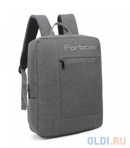 Рюкзак для ноутбука 15.6 PortCase KBP-132GR полиэстер серый